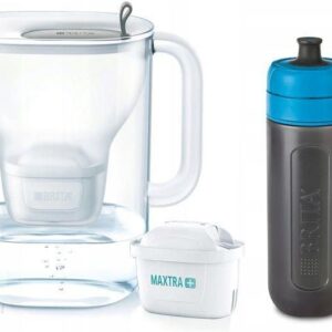 BRITA STYLE XL SZARY +1 FILTR MAXTRA PLUS PURE PERFORMANCE +BUTELKA ACTIVE 0