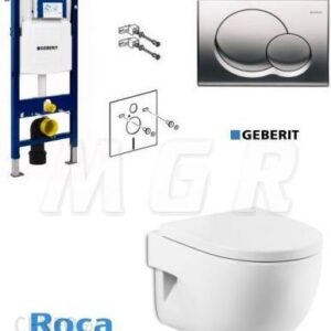 Geberit Duofix + Roca Meridian-N Compacto WC + deska A346248000+A8012AC004+111.320.00.5